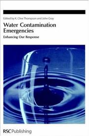 Cover of Water contamination emergencies by K. Clive Thompson