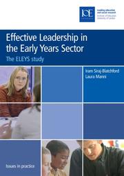 Front cover of Effective Leadership in the Early Years Sector by Iram Siraj-Blatchford