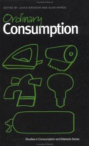 Cover of Ordinary Consumption (Studies in Consumption and Markets Series) by Jukka Gronow