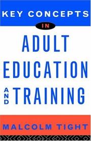 Front cover of Key concepts in adult education and training by Malcolm Tight