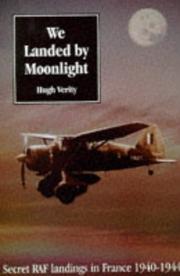 Front cover of We landed by moonlight by Hugh Verity