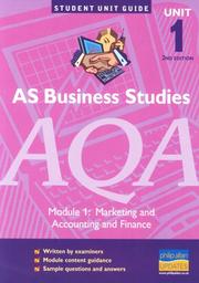 Front cover of AS Business Studies AQA (Student Unit Guides) by John Wolinski
