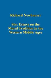 Cover of Sin by Richard Newhauser