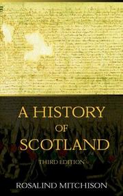 Front cover of A history of Scotland by Rosalind Mitchison