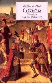Front cover of Genesis, creation and the patriarchs by Emil Bock