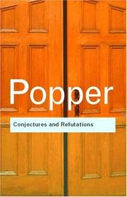 Cover of Conjectures and refutations by Karl Popper