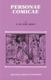 Cover of Personae comicae by G. M. Lyne