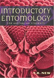 Front cover of Introductory Entomology for Australian Students by T.R. New