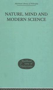 Front cover of Nature, mind, and modern science by Errol E. Harris