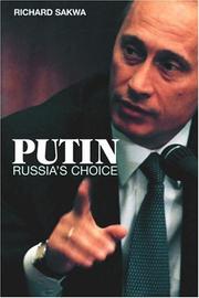 Cover of Putin by Sakwa, Richard.