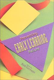 Cover of Preventing Early Learning Failure by Bob Sornson