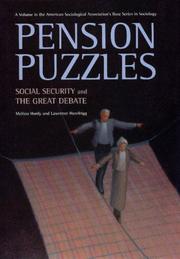 Cover of Pension puzzles by Melissa A. Hardy