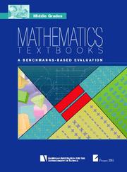 Front cover of Middle grades mathematics textbooks by Project 2061 (American Association for the Advancement of Science)