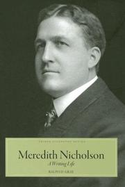 Cover of Meredith Nicholson by Ralph D. Gray