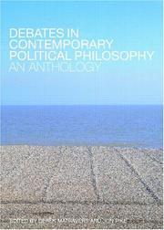 Front cover of Debates in contemporary political philosophy by Derek Matravers