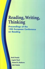 Front cover of Reading, writing, thinking by European Conference on Reading (13th 2003 Tallinn, Estonia)
