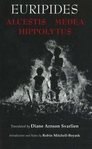 Cover of Alcestis, Medea, Hippolytus by Euripides