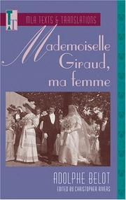 Cover of Mademoiselle Giraud, ma femme by Adolphe Belot