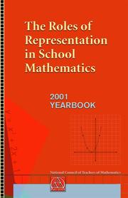 Front cover of The roles of representation in school mathematics by Albert A Cuoco