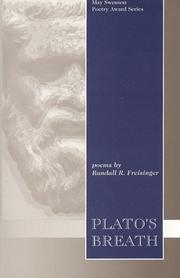 Cover of Plato's Breath by Randall Freisinger