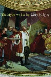 Front cover of The myths we live by by Mary Midgley