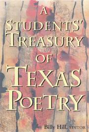 Cover of A Students' Treasury of Texas Poetry by Billy Bob Hill