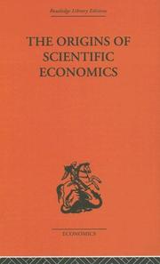 Cover of The origins of scientific economics by William Letwin
