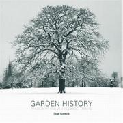Cover of Garden history by Turner, Tom