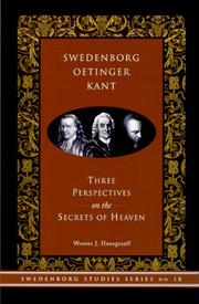 Cover of Swedenborg, Oetinger, Kant by Wouter J. Hanegraaff