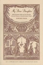 Cover of My Dear Daughter by Edward Fram