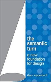 Cover of The semantic turn by Klaus Krippendorff