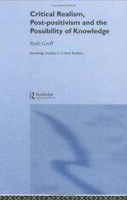 Front cover of Critical realism, post-positivism, and the possibility of knowledge by Ruth Groff