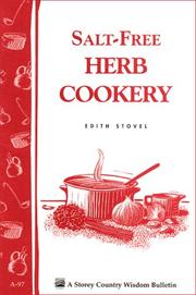 Front cover of Salt-Free Herb Cookery by Edith Stovel