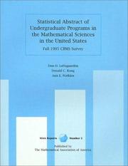Front cover of Statistical abstract of undergraduate programs in the mathematical sciences in the United States by Don O. Loftsgaarden