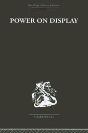 Front cover of Power on Display by Leo Tennenhouse