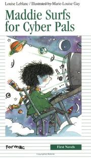 Front cover of Maddie Surfs for Cyber-Pals by Louise Leblanc