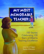 Cover of My Most Memorable Teacher by Red Deer Press