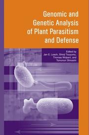 Front cover of Genomic and genetic analysis of plant parasitism and defense by Japan-U.S. Science Seminar on Plant-Pathogen Interactions (9th 2003 Shizuoka-shi, Japan)