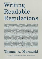 Cover of Writing Readable Regulations by Thomas A. Murawski