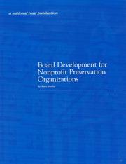 Front cover of Board Development for Nonprofit Preservation Organizations by Marc Smiley
