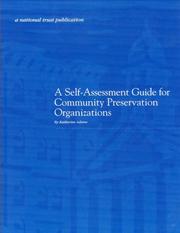 Front cover of Self-Assessment Guide for Community Preservation Organizations by Katherine Adams