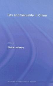 Cover of Sex and Sexuality in China by Elaine Jeffreys