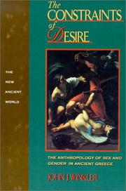 Cover of The Constraints of Desire by John J. Winkler