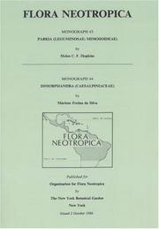Front cover of Parkia (Leguminosae--Mimosoideae) by Helen C. F. Hopkins