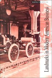 Front cover of Landmarks in Modern American Business 1897-1942 (Magill's Choice) by Editors of Salem Pr