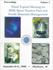 Front cover of Proceedings of the Third Topical Meeting on Doe Spent Nuclear Fuel and Fissile Materials Management by Unknown