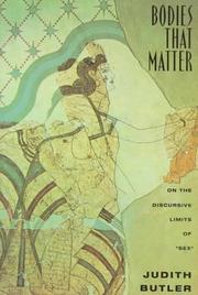 Front cover of Bodies that matter by Judith Butler