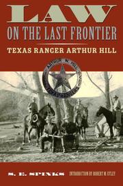 Cover of Law on the Last Frontier by S. E. Spinks