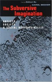 Cover of The Subversive imagination by Carol Becker