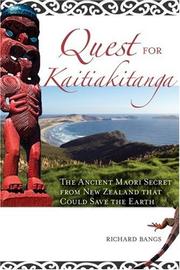 Front cover of The quest for Kaitiakitanga by Richard Bangs
